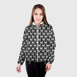 Куртка с капюшоном женская TES: White Pattern, цвет: 3D-белый — фото 2