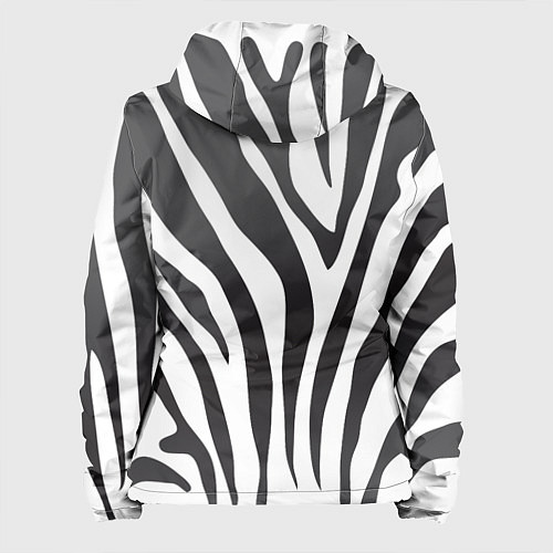 Женская куртка Африканская зебра / 3D-Белый – фото 2