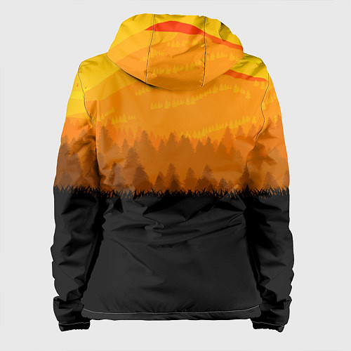 Женская куртка Red Dead Redemption: Orange Sun / 3D-Белый – фото 2