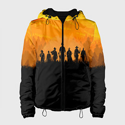 Куртка с капюшоном женская Red Dead Redemption: Orange Sun, цвет: 3D-черный