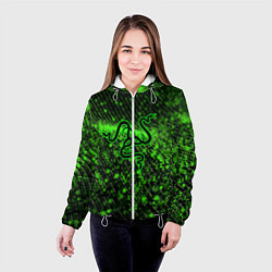 Куртка с капюшоном женская RAZER: Snake Style, цвет: 3D-белый — фото 2