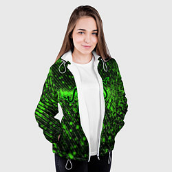 Куртка с капюшоном женская RAZER: Snake Style, цвет: 3D-белый — фото 2