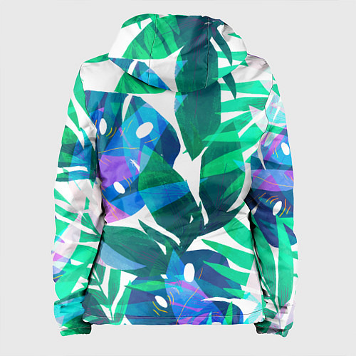 Женская куртка Зеленые тропики / 3D-Белый – фото 2