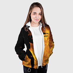 Куртка с капюшоном женская CS:GO Dark Fire, цвет: 3D-белый — фото 2