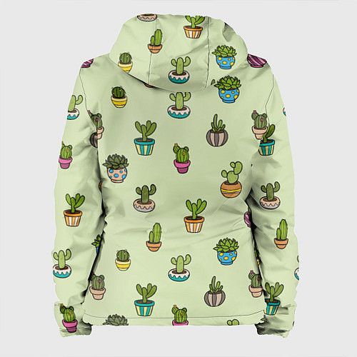 Женская куртка Веселый кактус / 3D-Белый – фото 2
