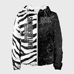 Куртка с капюшоном женская PUBG: Zebras Lifestyle, цвет: 3D-белый