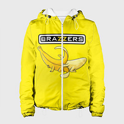 Куртка с капюшоном женская Brazzers: Yellow Banana, цвет: 3D-белый