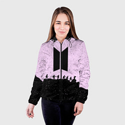 Куртка с капюшоном женская Bangtan Boys, цвет: 3D-черный — фото 2