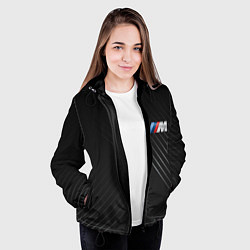 Куртка с капюшоном женская BMW, цвет: 3D-черный — фото 2