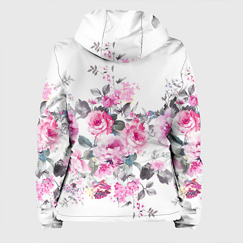 Женская куртка Розовые розы / 3D-Белый – фото 2
