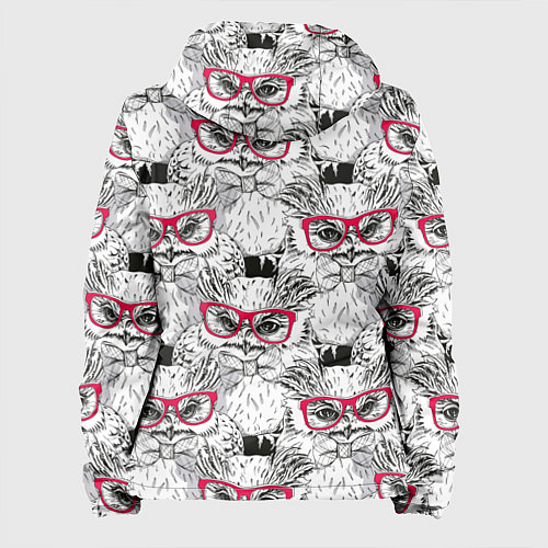 Женская куртка Совы в красных очках / 3D-Белый – фото 2