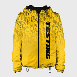 Куртка с капюшоном женская Testing, цвет: 3D-черный