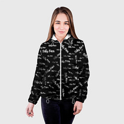 Куртка с капюшоном женская Sally Face: Black Pattern, цвет: 3D-белый — фото 2