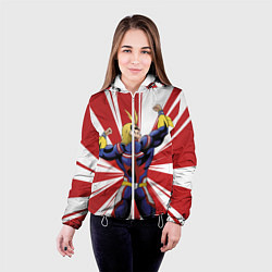 Куртка с капюшоном женская Всемогущий, цвет: 3D-белый — фото 2