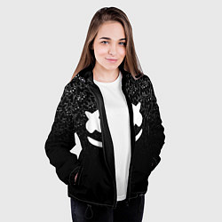 Куртка с капюшоном женская Marshmello Black, цвет: 3D-черный — фото 2