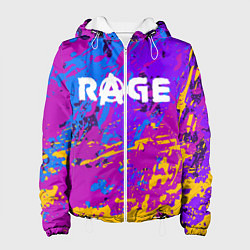 Куртка с капюшоном женская RAGE 2, цвет: 3D-белый