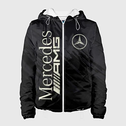 Куртка с капюшоном женская Mercedes AMG: Black Edition, цвет: 3D-белый