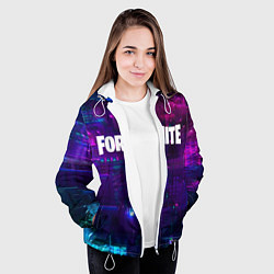 Куртка с капюшоном женская FORTNITE SEASON 9, цвет: 3D-белый — фото 2