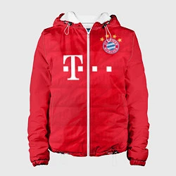 Куртка с капюшоном женская FC Bayern: Home 19-20, цвет: 3D-белый