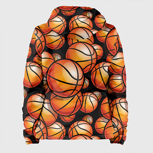 Женская куртка Баскетбольные яркие мячи / 3D-Черный – фото 2