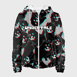 Куртка с капюшоном женская Undertale, цвет: 3D-белый