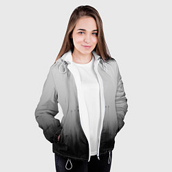 Куртка с капюшоном женская Death Stranding Лес, цвет: 3D-белый — фото 2