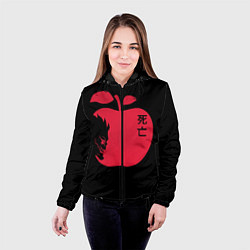 Куртка с капюшоном женская Яблоко Рюка, цвет: 3D-черный — фото 2