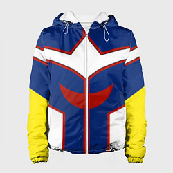 Куртка с капюшоном женская ALL MIGHT MY HERO ACADEMIA MHA МОЯ ГЕРОЙСКАЯ АКАДЕ, цвет: 3D-белый
