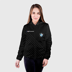 Куртка с капюшоном женская BMW, цвет: 3D-черный — фото 2