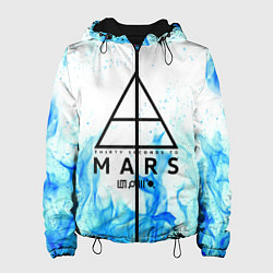 Куртка с капюшоном женская 30 SECONDS TO MARS, цвет: 3D-черный