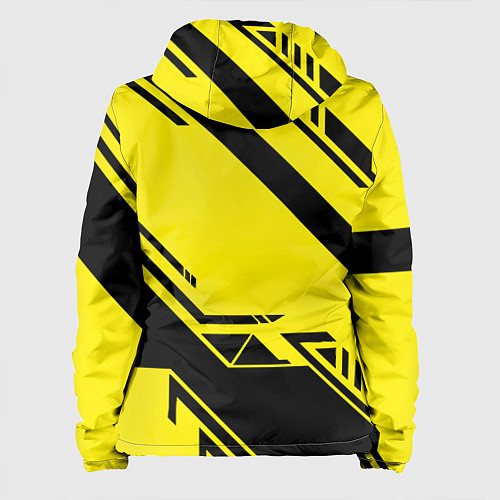 Женская куртка Cyberpunk 2077: Yellow Samurai / 3D-Черный – фото 2