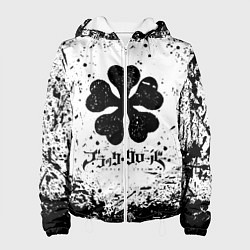 Куртка с капюшоном женская ЧЁРНЫЙ КЛЕВЕР, цвет: 3D-белый