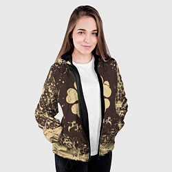 Куртка с капюшоном женская ЧЁРНЫЙ КЛЕВЕР, цвет: 3D-черный — фото 2