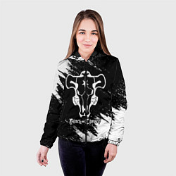 Куртка с капюшоном женская ЧЁРНЫЙ КЛЕВЕР, цвет: 3D-черный — фото 2