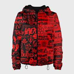 Женская куртка ЛОГОТИПЫ РОК ГРУПП