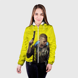 Куртка с капюшоном женская Cyberpunk 2077: Jackie Wells, цвет: 3D-белый — фото 2