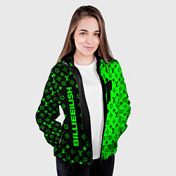 Куртка с капюшоном женская BILLIE EILISH x LV Green, цвет: 3D-черный — фото 2