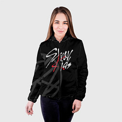 Куртка с капюшоном женская Stray Kids, цвет: 3D-черный — фото 2
