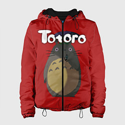 Куртка с капюшоном женская Totoro, цвет: 3D-черный