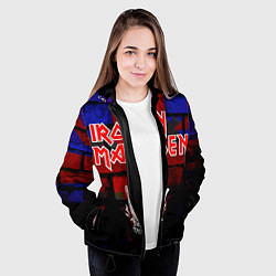Куртка с капюшоном женская Iron Maiden, цвет: 3D-черный — фото 2