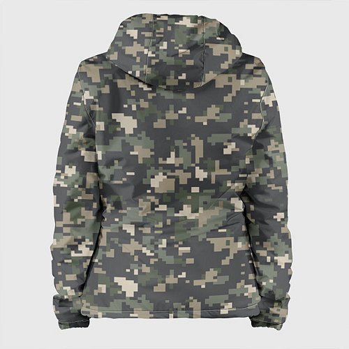 Женская куртка Пиксельный камуфляж / 3D-Белый – фото 2