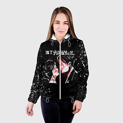 Куртка с капюшоном женская My Chemical Romance, цвет: 3D-белый — фото 2