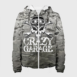 Куртка с капюшоном женская Crazy garage, цвет: 3D-белый