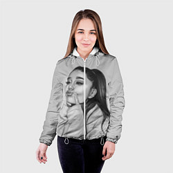 Куртка с капюшоном женская Ariana Grande Ариана Гранде, цвет: 3D-белый — фото 2