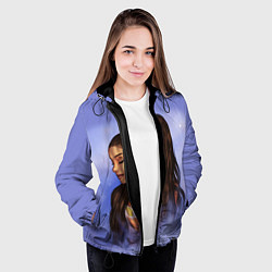 Куртка с капюшоном женская Ariana Grande Ариана Гранде, цвет: 3D-черный — фото 2