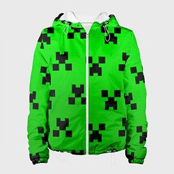 Куртка с капюшоном женская MINECRAFT, цвет: 3D-белый