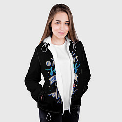 Куртка с капюшоном женская Невозможное - возможно, цвет: 3D-белый — фото 2