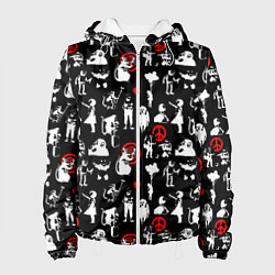 Куртка с капюшоном женская Banksy, цвет: 3D-белый