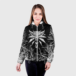Куртка с капюшоном женская ВЕДЬМАК, цвет: 3D-белый — фото 2