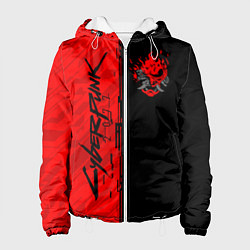 Куртка с капюшоном женская CYBERPUNK 2077, цвет: 3D-белый